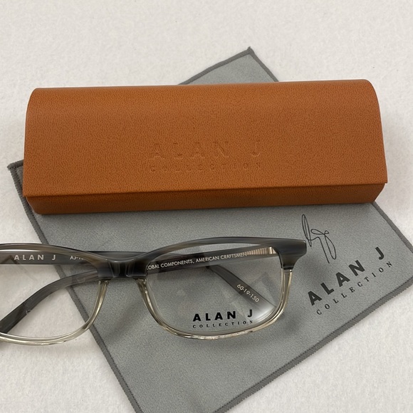 NWT Alan J AJ-158 Glasses with Case and Lens Cloth - Picture 2 of 12
